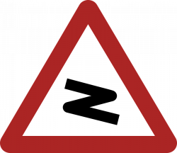 Dangerous Bend Warning Road Sign transparent PNG - StickPNG