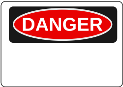 Danger Sign#4625502 - Shop of Clipart Library