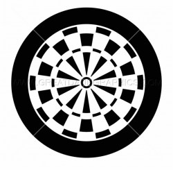 Darts Clipart Large - Black And White Dart Board Free PNG ...
