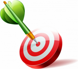 Green dart hitting target Free vector in Adobe Illustrator ...