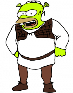 Homer Simpson As Shrek by Darthranner83 on DeviantArt