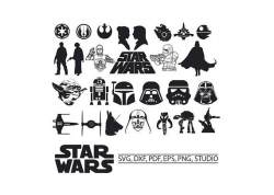 Star Wars SVG Star Wars Clipart SVG Star wars for Silhouette ...