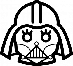 Darth Vader Frontal Head Outline Svg Png Icon Free Download (#63258 ...