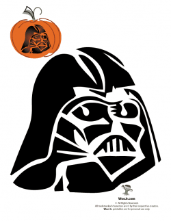 Darth Vader Pumpkin Stencil | Halloween in 2019 | Darth ...