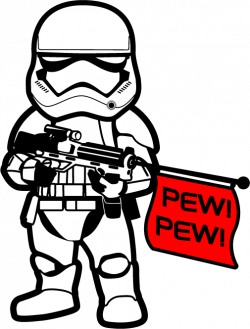 1st Order Stormtrooper PEW! PEW! Sticker | Disney | Pinterest | Pew ...