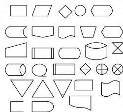 Clipart - flow diagram symbols