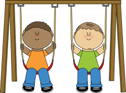 Kids on a Swing Clip Art - Kids on a Swing Image | Clip Art ...