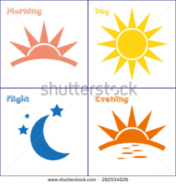 morning day evening night | Clipart Panda - Free Clipart Images