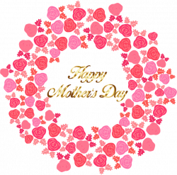 Clipart - Happy Mothers Day Bouquet Of Flowers 2