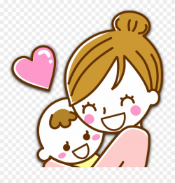 Daycare Clipart Big Baby - Baby And Mother Cartoon - Png ...