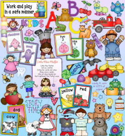 Adorable clip art for pre-K, Kindergarten & kids at heart by ...