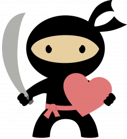 Ninja in Love Clipart. | Crafty stuff | Pinterest | Crafty and Cards