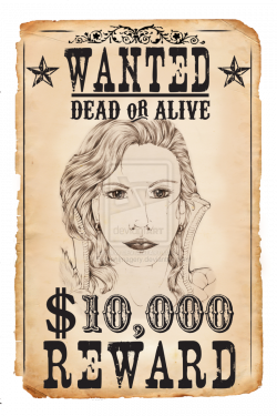 wanted dead or alive template
