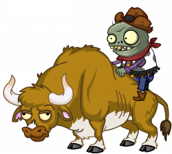 Zombie Bull Rider Character