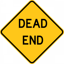 Dead End Warning Trail Sign | Digital Crayon