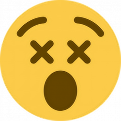 dead shock emoji emoticon face expression feeling twitt...