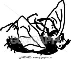 Stock Illustration - Dead fly. Clipart Drawing gg54335363 ...