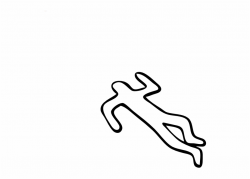 Dead Clipart Stick Figure - Crime Scene Body Outline Png ...