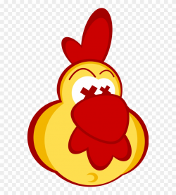 Chicken Cartoon Face - Dead Chicken Cartoon Clipart (#195525 ...