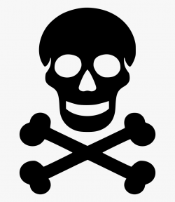 Transparent Death Icon - Simple Skull And Bones #2242012 ...