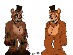 A bit more of a realistic take on Withered (and Unwithered!) Freddy ...