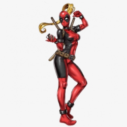 Deadpool Clipart Comic Book Character - Lady Deadpool Render ...