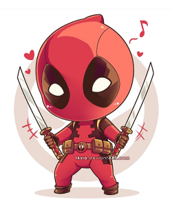 Deadpool Clipart Dc Marvel Chibi By Iksia Deviantart Png - AZPng
