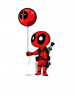 Deadpool and his Balloon by SpcdOut on DeviantArt