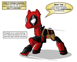 Deadpool The pony with a mouth | My Inner Geek | Pinterest ...