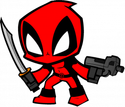 28+ Collection of Deadpool Chibi Drawing | High quality, free ...