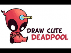 How to Draw Cute Cartoon / Chibi Deadpool Easy Step by Step ...
