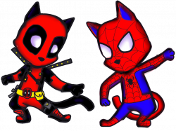DEADPOOL and SPIDER MAN (kittens) :3 by Mad-Scientist-Kitten on ...