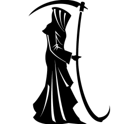 Death clipart black and white - Clip Art Library