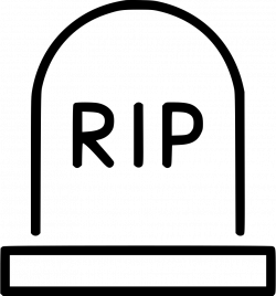 Rip Gravestone Tombstone Rest Svg Png Icon Free Download (#569685 ...
