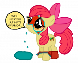 Applebloom mourns Ultimate Warrior's death by ThunderFists1988 on ...
