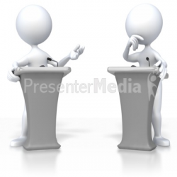 Stick Figure Debate - 3D Figures - Great Clipart for Presentations ...