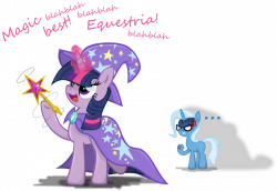 Twilight Sparkle Impersonating Trixie | My Little Pony: Friendship ...
