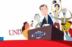 Charicature of players in the debate. | bebop | Pinterest