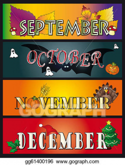 Stock Illustration - September october november december ...