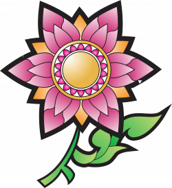 Clipart - Thai flower decoration