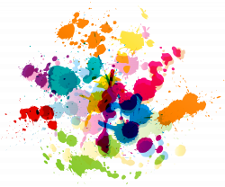Colorful Paint Splatter Transparent Clip Art Image | Gallery ...