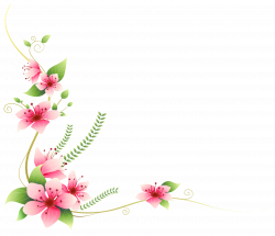 Pink Flowers Decoration PNG Clip-Art Image | Gallery Yopriceville ...