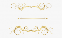 Decorative Line Gold Clipart - Gold Decorative Lines Png ...