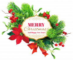 Merry Christmas Decor PNG Clipart Image | Gallery Yopriceville ...