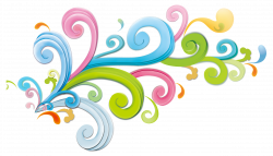 Color - Creative colorful curly decoration background 2564*1472 ...