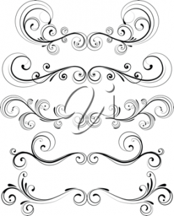 Royalty Free Clipart Image of Decorative Designs | filigree ...