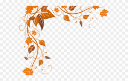 Decorations Clipart November - Fall Leaves Corner Clip Art ...