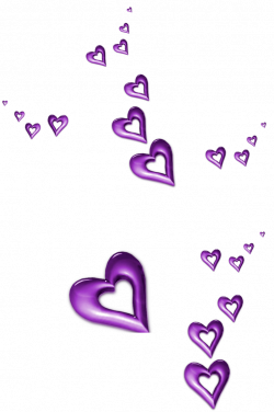 Purple Decorative Hearts Ornaments PNG Clipart | Gallery ...