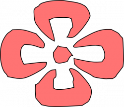 Japanese Decorative Red Flower Clip Art at Clker.com - vector clip ...