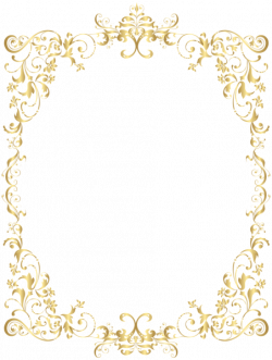 Border Gold Decorative Frame PNG Clip Art | لا | Pinterest ...